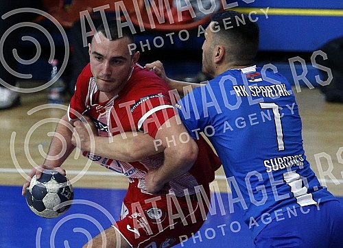 The match of the seventh round of the Arcus League play-offs between MRK Crvena zvezda Grundfos and RK Spartak was played in the Sumica hall.Utakmica sedmog kola plej-auta Arkus lige izmedju MRK Crvena zvezda Grundfos i RK Spartak odgrana je u sali