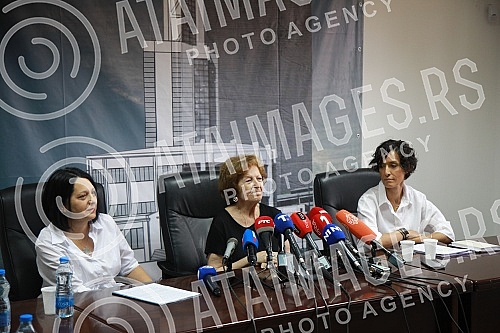 The press conference where the first phase of the reconstruction, adaptation and renovation of the Central Tower building in the Old Fair complex in Belgrade was presented was held in the working rooms of the Old Fair Memorial Center.Konferencija z