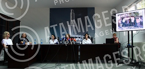 The press conference where the first phase of the reconstruction, adaptation and renovation of the Central Tower building in the Old Fair complex in Belgrade was presented was held in the working rooms of the Old Fair Memorial Center.Konferencija z