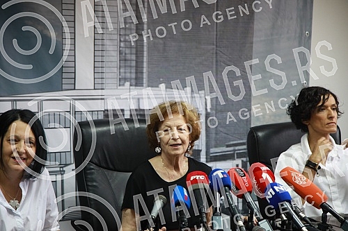 The press conference where the first phase of the reconstruction, adaptation and renovation of the Central Tower building in the Old Fair complex in Belgrade was presented was held in the working rooms of the Old Fair Memorial Center.Konferencija z