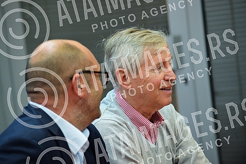 The press conference 