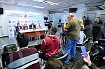 The press conference 
