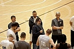 Andrea Trinchieri arrived in Serbia from Italy last night, and with the confirmation of the test at COVID-19, he received approval to be able to move around Serbia and hold trainings for Partizan basketball players, and the first training has already