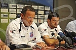 Konferencija za medije pred utakmicu drugog kola kvalifikacija za Ligu Evrope u Kluzu (Cluj - Napoca, Romania) izmedju CFR 1907 CLUJ - FK Jagodina