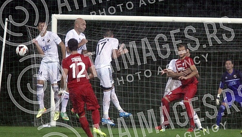 Utakmica drugog kola kvalifikacija za Ligu evrope izmedju FK Cukaricki i SV Grodig (Austria) na stadionu FK ukaricki na Banovom brdu