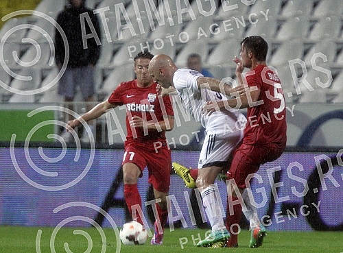 Utakmica drugog kola kvalifikacija za Ligu evrope izmedju FK Cukaricki i SV Grodig (Austria) na stadionu FK ukaricki na Banovom brdu