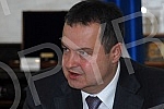 Ivica Dacic - ministar spoljnih poslova i Majkl Kirbi (Michael D. Kirby) - ambasador SAD (USA) u Republici Srbiji, u razgovoru.