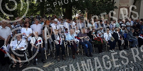 On the occasion of marking the Day of the Fighter, laying wreaths on the monument 
