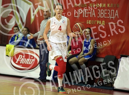 Utakmica 6. kola Prve Zenske Lige Srbije izmedju ZKK Crvena Zvezda i ZKK Student odigrana u hali Basket City. 