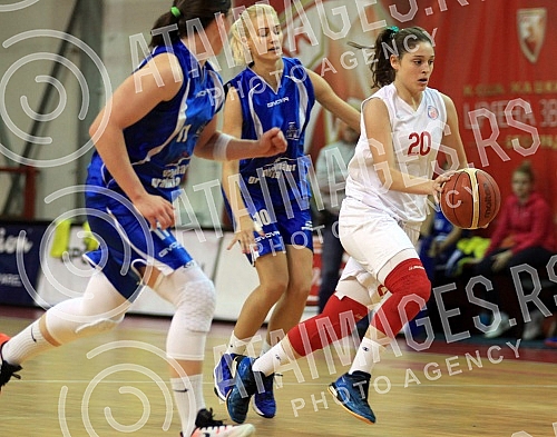 Utakmica 6. kola Prve Zenske Lige Srbije izmedju ZKK Crvena Zvezda i ZKK Student odigrana u hali Basket City. 