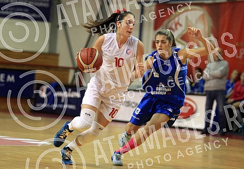 Utakmica 6. kola Prve Zenske Lige Srbije izmedju ZKK Crvena Zvezda i ZKK Student odigrana u hali Basket City. 