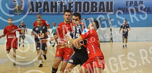 Utakmica SUper Kup-a Srbije u Rukometu odigrana u Arandjelovcu - SC Sumadija izmedju RK Vojvodina (Novi Sad) i RK Spartak (Subotica). 