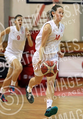 Utakmica 6. kola Prve Zenske Lige Srbije izmedju ZKK Crvena Zvezda i ZKK Student odigrana u hali Basket City. 