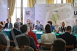Press conference on the occasion of the first Serbian edition of the competition for sustainable cities of the Eco-Municipality, initiated by the French Embassy in Serbia.Konferencija za medije povodom pprvog srpskog izdanje konkursa za odrzive gra