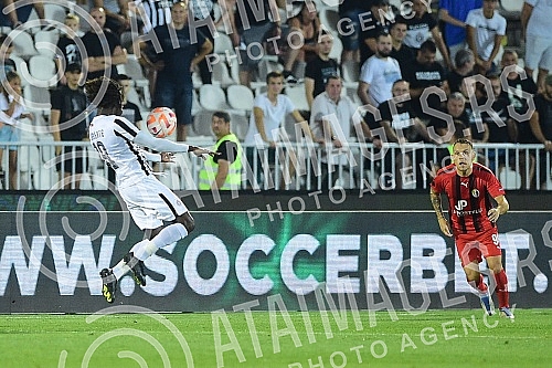 The first match of the playoff for placement in the Conference League between FK Partizan and FK Hamrun Spartans was played at the FK Partizan stadium.Prva utakmica plej-ofa za plasman u Ligu konferencije izmedju FK Partizana i FK Hamrun Spartansa 