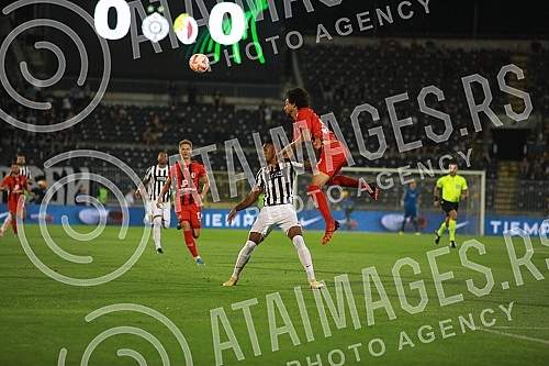 The first match of the playoff for placement in the Conference League between FK Partizan and FK Hamrun Spartans was played at the FK Partizan stadium.Prva utakmica plej-ofa za plasman u Ligu konferencije izmedju FK Partizana i FK Hamrun Spartansa 