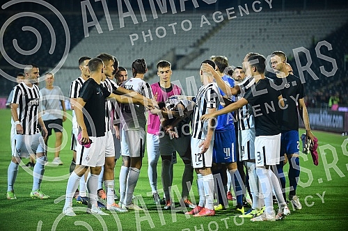 The first match of the playoff for placement in the Conference League between FK Partizan and FK Hamrun Spartans was played at the FK Partizan stadium.Prva utakmica plej-ofa za plasman u Ligu konferencije izmedju FK Partizana i FK Hamrun Spartansa 