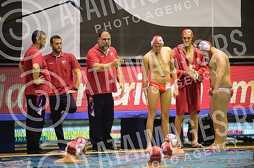 The match of the second round of the Premier Regional Water Polo League between VK Crvena Zvezda and VK Primorac.Utakmica drugog kola Premijer regionalne vaterpolo lige izmedju VK Crvena zvezda i VK Primorac.