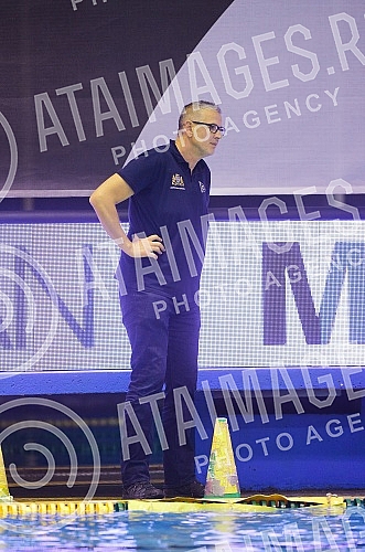The match of the second round of the Premier Regional Water Polo League between VK Crvena Zvezda and VK Primorac.Utakmica drugog kola Premijer regionalne vaterpolo lige izmedju VK Crvena zvezda i VK Primorac.