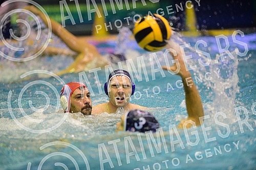The match of the second round of the Premier Regional Water Polo League between VK Crvena Zvezda and VK Primorac.Utakmica drugog kola Premijer regionalne vaterpolo lige izmedju VK Crvena zvezda i VK Primorac.