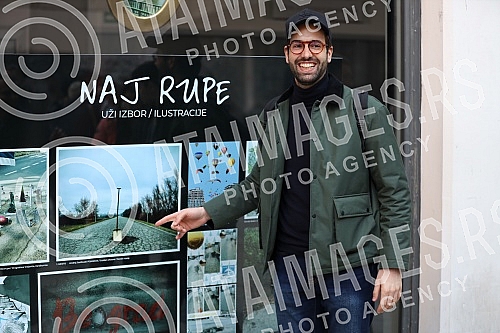 Awarding the prize to the winners of the competition THE BEST HOLE (Belgrade) of the city, which was organized by Nije Filozofski cutati, NIN, NewsNet, Marko Zvak and Ne davimo Beograd.Dodela nagrade pobednicima konkursa NAJ RUPA (Beo)grada koji su