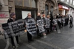 A performance of Women in Black in the center of Belgrade entitled 