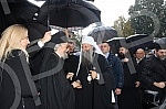The Serbian Patriarch Porfirije, the head of the Serbian Orthodox Church, arrived in Banja Luka, where he was welcomed in the Church of the Holy Trinity by a member of the Presidency of Bosnia and Herzegovina, Milorad Dodik, and the President of the 