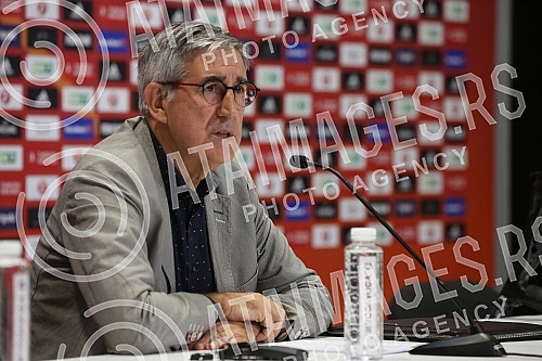 The press conference of the Chief Executive Officer of the Euroleague, Jordi Bertomeu, was held in the Stark Arena.Konferencija za medije glavnog izvrsnog direktora Evrolige Zordija Bertomeua odrzana je u Stark areni.