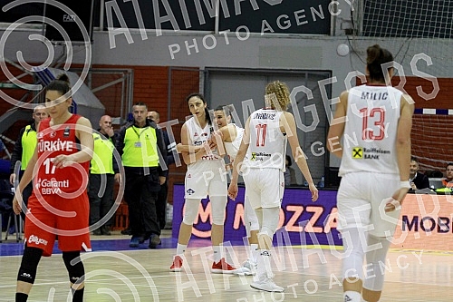 First round of qualifications for the FIBA Women's EuroBasket 2021, a match between the Serbian and Turkish teams.Prvo kolo kvalifikacija za FIBA Women's EuroBasket 2021, utakmica izmedju ekipa Srbije i Turske.