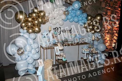 Celebration of first birthday of David Jovic, son of Luka Jovic and Andjela Manitasevic.Proslava prvog rodjendana Davida Jovica, sina Luke Jovica i Andjele Manitasevic. 