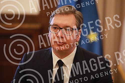 In the Presidency of Serbia, President Aleksandar Vucic met with the Head of the EU Delegation to Serbia, Sem Fabrizi. U Predsednistvu Srbije predsednik Aleksandar Vucic sastao se sa sefom Delegacije EU u Srbiji Semom Fabricijem