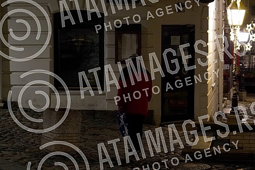 Empty Skadarlija, famous bohemian quarter in the heart of Belgrade, due to canceled New Year's EvePrazna Skadarlija, cuvene boemska cetvrt u srcu Beograda,  zbog otkazanog doceka Nove godine.