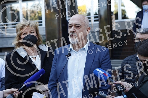 The Democratic Party and the Assembly of Free Serbia held a joint press conference in front of the Ministry of Health and Of the Republic Public Prosecutor's Office, and the topic of the conference was the filing of criminal charges against the Prime