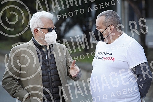 The Democratic Party and the Assembly of Free Serbia held a joint press conference in front of the Ministry of Health and Of the Republic Public Prosecutor's Office, and the topic of the conference was the filing of criminal charges against the Prime