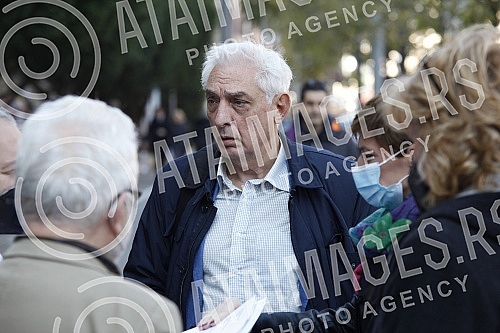 The Democratic Party and the Assembly of Free Serbia held a joint press conference in front of the Ministry of Health and Of the Republic Public Prosecutor's Office, and the topic of the conference was the filing of criminal charges against the Prime