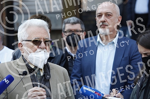 The Democratic Party and the Assembly of Free Serbia held a joint press conference in front of the Ministry of Health and Of the Republic Public Prosecutor's Office, and the topic of the conference was the filing of criminal charges against the Prime