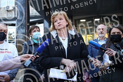 The Democratic Party and the Assembly of Free Serbia held a joint press conference in front of the Ministry of Health and Of the Republic Public Prosecutor's Office, and the topic of the conference was the filing of criminal charges against the Prime