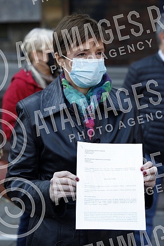 The Democratic Party and the Assembly of Free Serbia held a joint press conference in front of the Ministry of Health and Of the Republic Public Prosecutor's Office, and the topic of the conference was the filing of criminal charges against the Prime