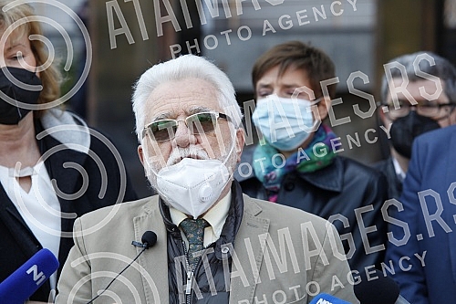 The Democratic Party and the Assembly of Free Serbia held a joint press conference in front of the Ministry of Health and Of the Republic Public Prosecutor's Office, and the topic of the conference was the filing of criminal charges against the Prime