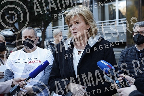 The Democratic Party and the Assembly of Free Serbia held a joint press conference in front of the Ministry of Health and Of the Republic Public Prosecutor's Office, and the topic of the conference was the filing of criminal charges against the Prime