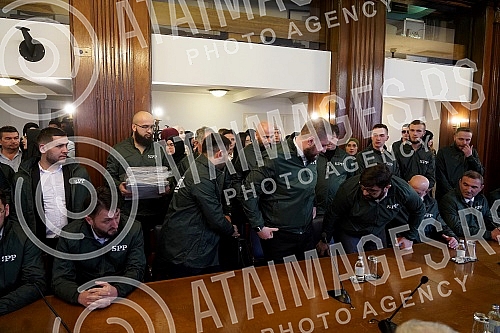 The Party of Justice and Reconciliation handed over the list for the parliamentary elections to the MUFTI'S TAX - Party of Justice and Reconciliation - Usame Zukorlic and certified statements of voters who support her at the seat of the Republic Elec