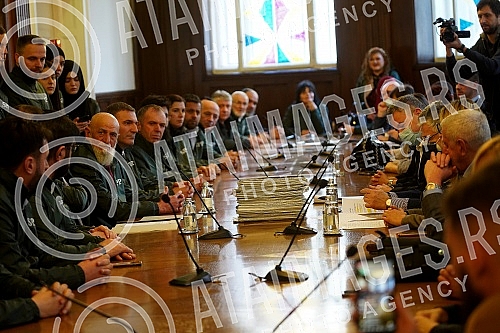 The Party of Justice and Reconciliation handed over the list for the parliamentary elections to the MUFTI'S TAX - Party of Justice and Reconciliation - Usame Zukorlic and certified statements of voters who support her at the seat of the Republic Elec
