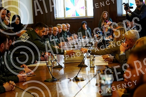 The Party of Justice and Reconciliation handed over the list for the parliamentary elections to the MUFTI'S TAX - Party of Justice and Reconciliation - Usame Zukorlic and certified statements of voters who support her at the seat of the Republic Elec