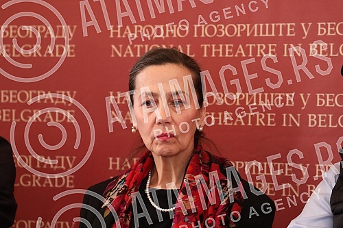 A press conference was held at the National Theater on the occasion of the guest performance of a drama and ballet play from the National Theater in Sarajevo.U Narodnom pozoristu odrzana je konferencija za novinare povodom gostovanja dramske i bale