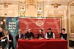 A press conference was held at the National Theater on the occasion of the guest performance of a drama and ballet play from the National Theater in Sarajevo.U Narodnom pozoristu odrzana je konferencija za novinare povodom gostovanja dramske i bale