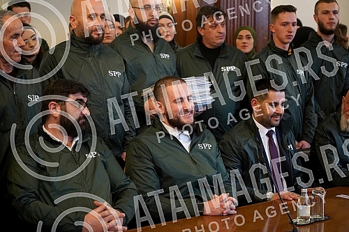 The Party of Justice and Reconciliation handed over the list for the parliamentary elections to the MUFTI'S TAX - Party of Justice and Reconciliation - Usame Zukorlic and certified statements of voters who support her at the seat of the Republic Elec