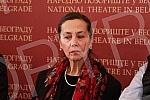 A press conference was held at the National Theater on the occasion of the guest performance of a drama and ballet play from the National Theater in Sarajevo.U Narodnom pozoristu odrzana je konferencija za novinare povodom gostovanja dramske i bale