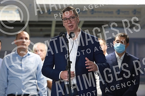 The President of the Republic of Serbia, Aleksandar Vucic, visited the final works on the reconstruction and construction of the Clinical Center of Serbia.Predsednik Republike Srbije Aleksandar Vucic obisao je zavrsne radove na rekonstrukciji i izg