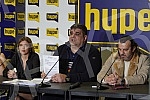Aca Lukas and the author's team organized a press conference with irregularities at the Hype studio at the Belgrade Fair at the 