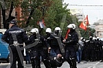 The police blocked the opponents of Europride in the central city streets, and some of them were detained.Policija je blokirala protivnike Europrajda u centralnim gradskim ulicama, a neki od njih su i privedeni.